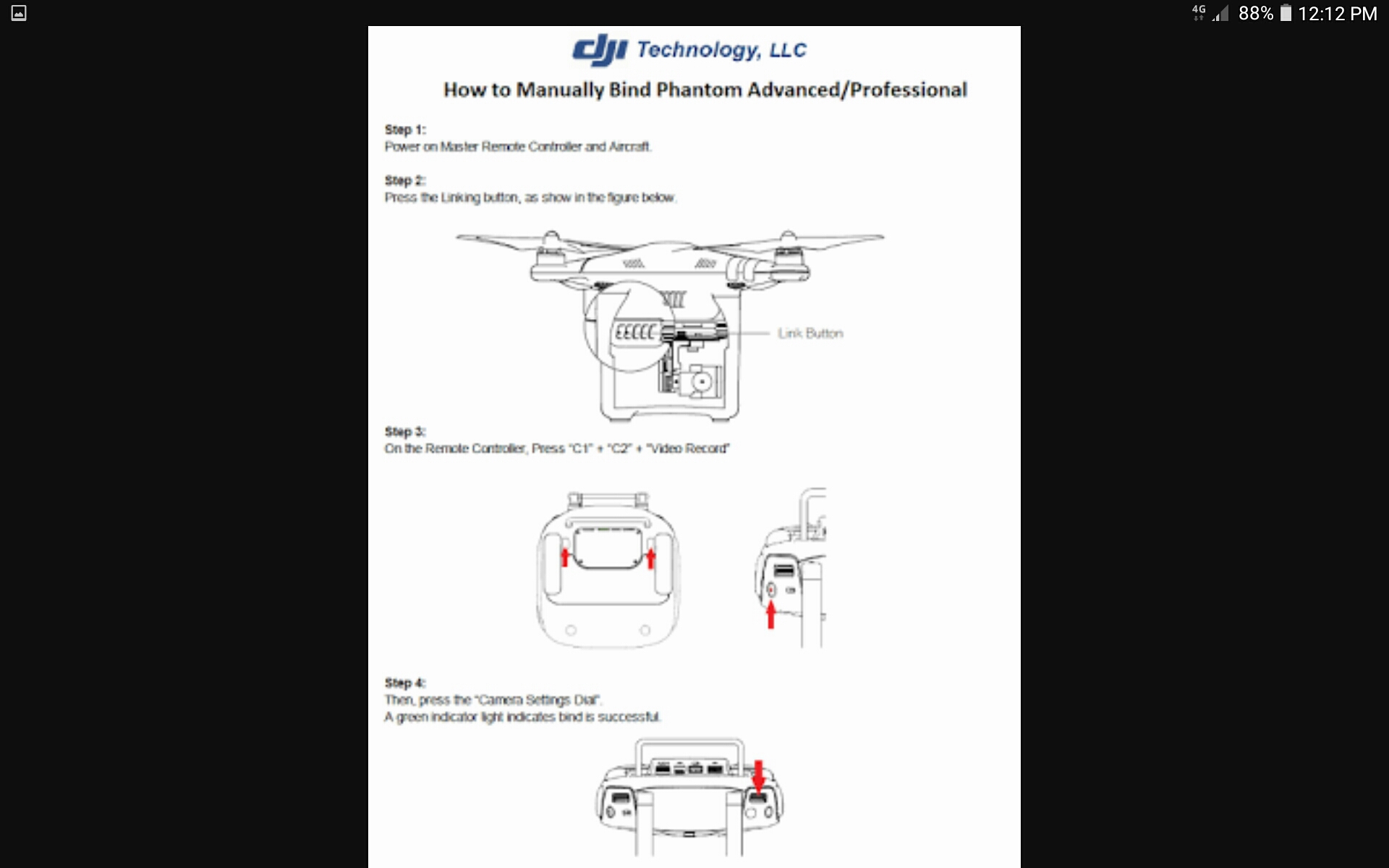 Dji controller deals beeping red light