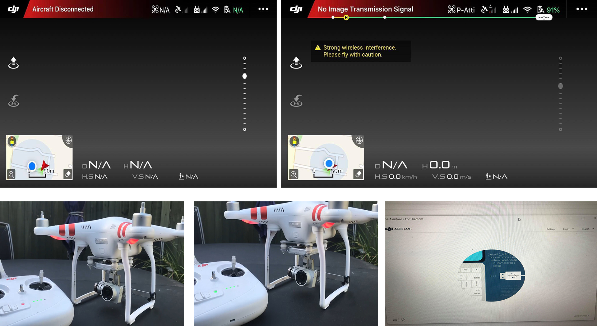 Gimbal status disconnected mavic hot sale pro