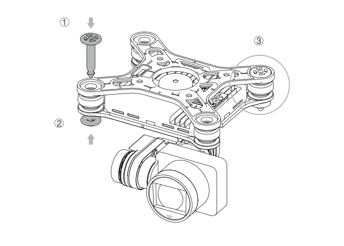 Gimbal drone best sale dji phantom 3