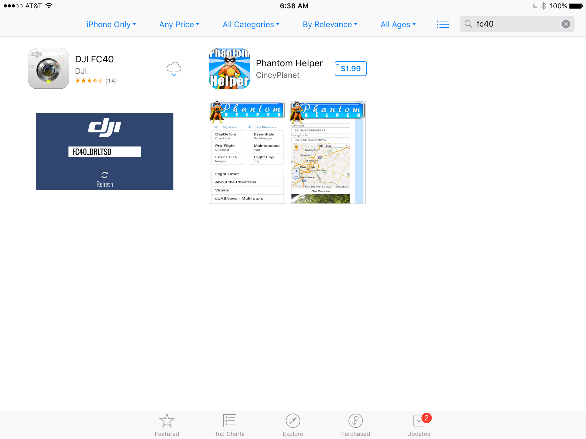 Fc40 app store