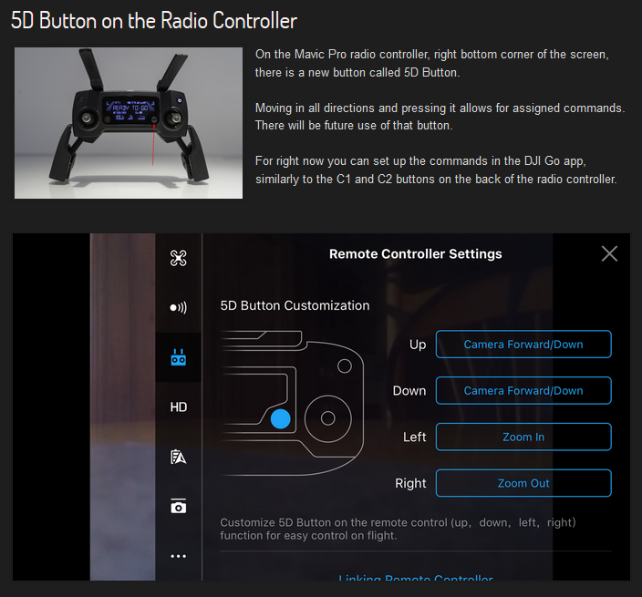 dji spark remote controller buttons