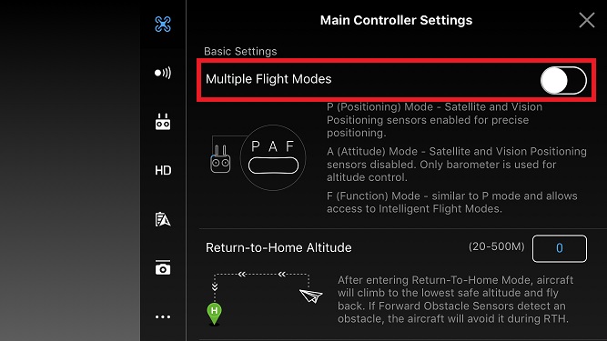 flight modes mavic pro 2