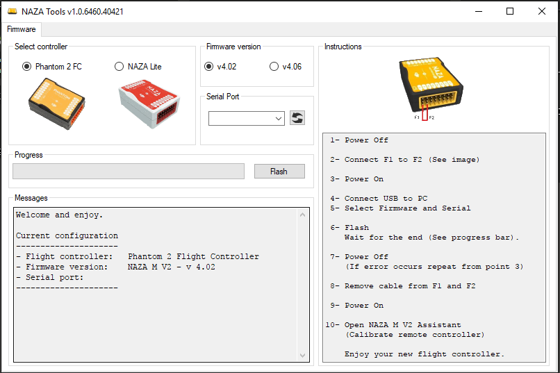 Convert Phantom 2 FC & NAZA M to NAZA M v4.06/v4.02 DJI Drone Forum