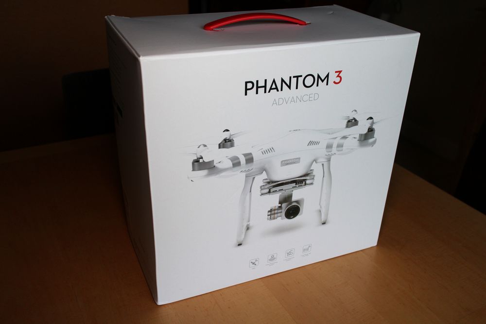 DJI Phantom 3 Advanced drone only w/ charger, props, box - $225