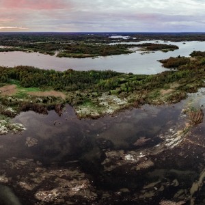 Georgian Bay, Ontario, Canada - Sunset over Green Island