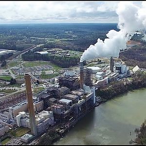 Aerial Views of Dominion Virginia Power/Chesterfield Power Station - Chester, Va.