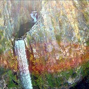 Never seen before Velo de Novia or Bride’s Veil waterfall in Chile (Drone footage)