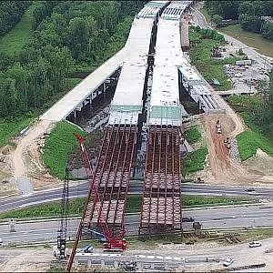 Updated Aerial Views of the Northwest Section of I-840 Urban Loop Construction - Greensboro, NC