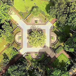Jakarta Drone flight Taman Menteng - YouTube
