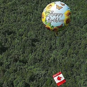 Journey of the Balloon & Canadian Flag - Tracking with the DJI Phantom 3 Pro