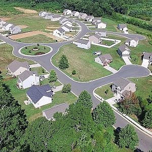 Aerial Views of Joseph's Claim Subdivision - Gibsonville, NC