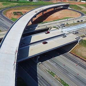 Latest Aerial Views of I-785/I-840 NE Urban Loop Interchange Construction - Greensboro, NC