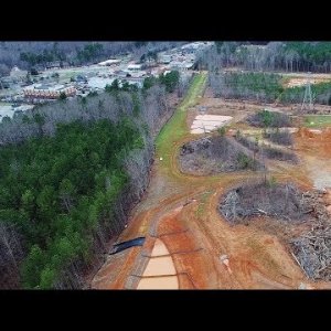 Latest Aerial View of Collins Ridge Development in Progress - Hillsborough, NC