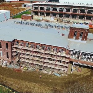Updated Aerial View of the Lofts at Haw River - Haw River, NC