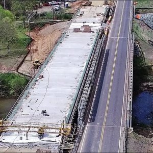 Latest Views of NC 87 Bridge Replacement & Ossipee Dam Breach - Alamance County, NC