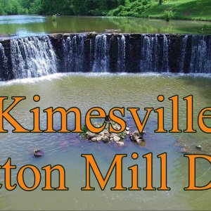 Aerial Views of Kimesville Cotton Mill Site & Dam - Alamance County, NC