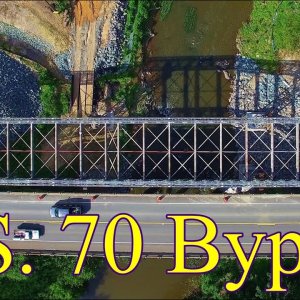 Latest Aerial View of US-70 Bypass Bridge Construction - Hillsborough, NC