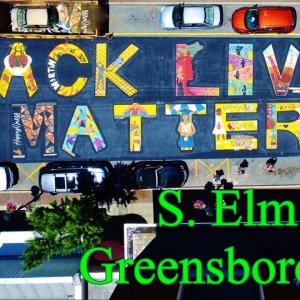 "Black Lives Matter" Street Mural - Downtown Greensboro, NC