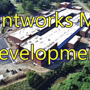 Aerial View of Printworks Mill Development Project - Greensboro, NC