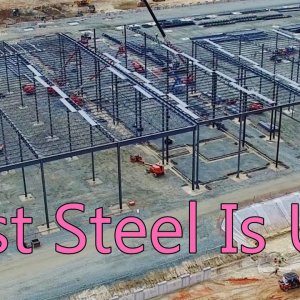 Future Publix Distribution Center - Steel Rises, More Concrete Laid - McLeansville, NC
