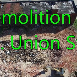 Demolition on S. Union St. and Downtown Panorama - Petersburg, Va.