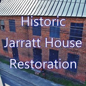 Aerial View of Historic Jarratt House Restoration - Petersburg, Va