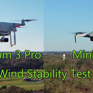 DJI Mini 2/Phantom 3 Pro - Windy Day Hover Comparison Test
