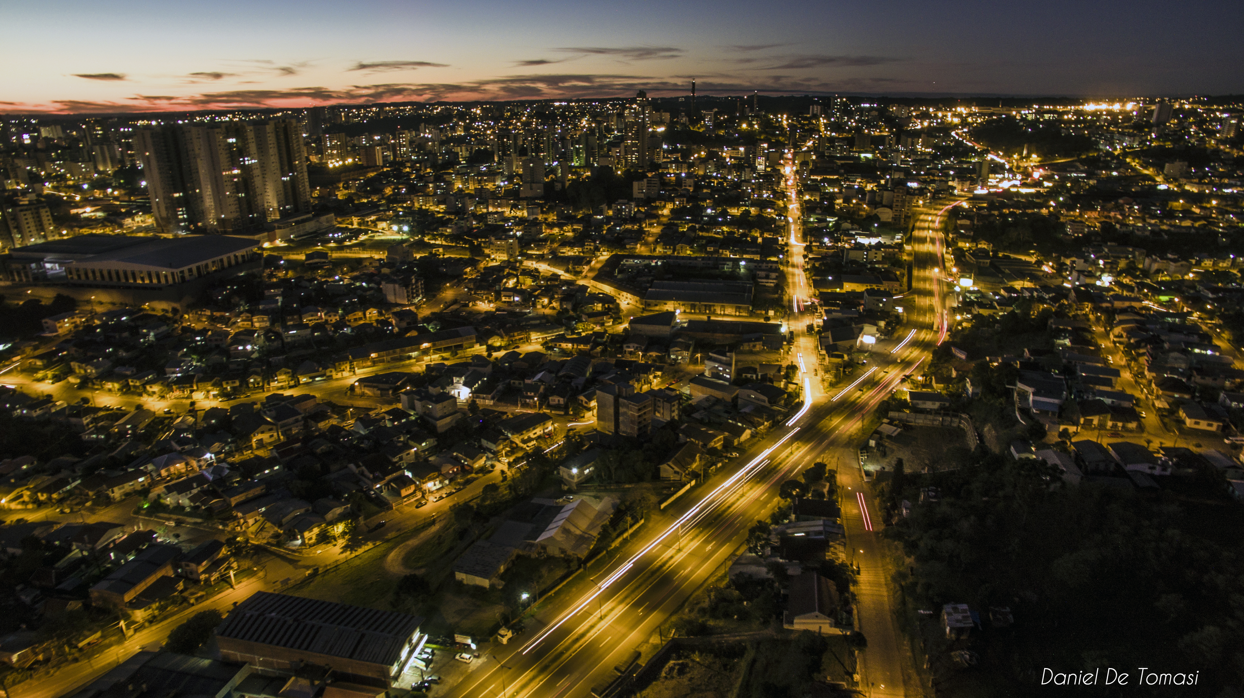 Caxias Do Sul at night