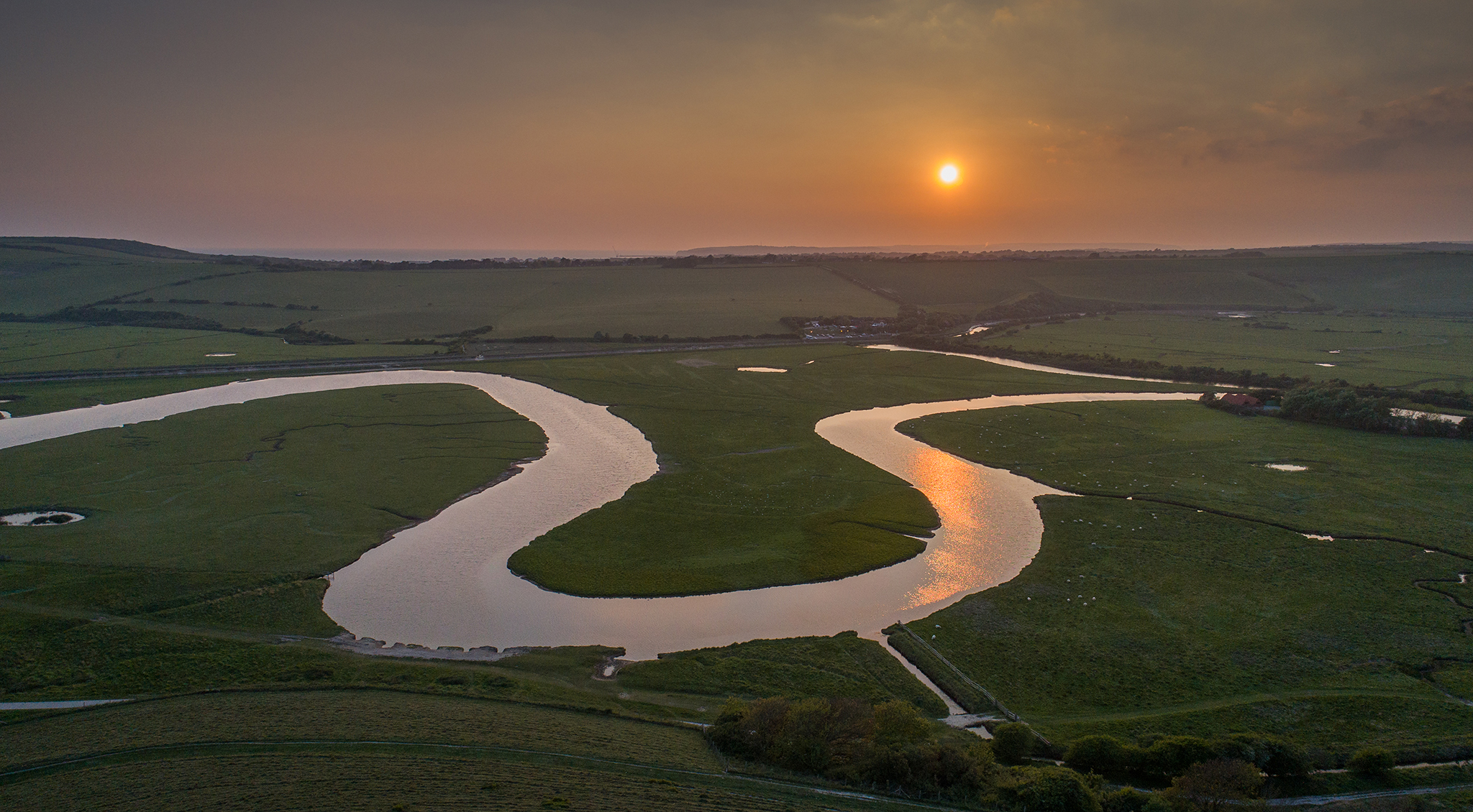 Cuckmere River, Seven Sisters Country Park, East Sussex, England