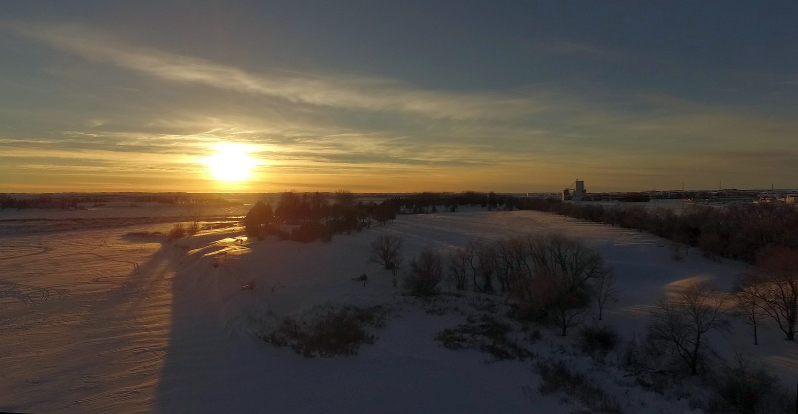 Frozen Sunset, Patterson Lake, Dickinson, ND, USA [P3A]