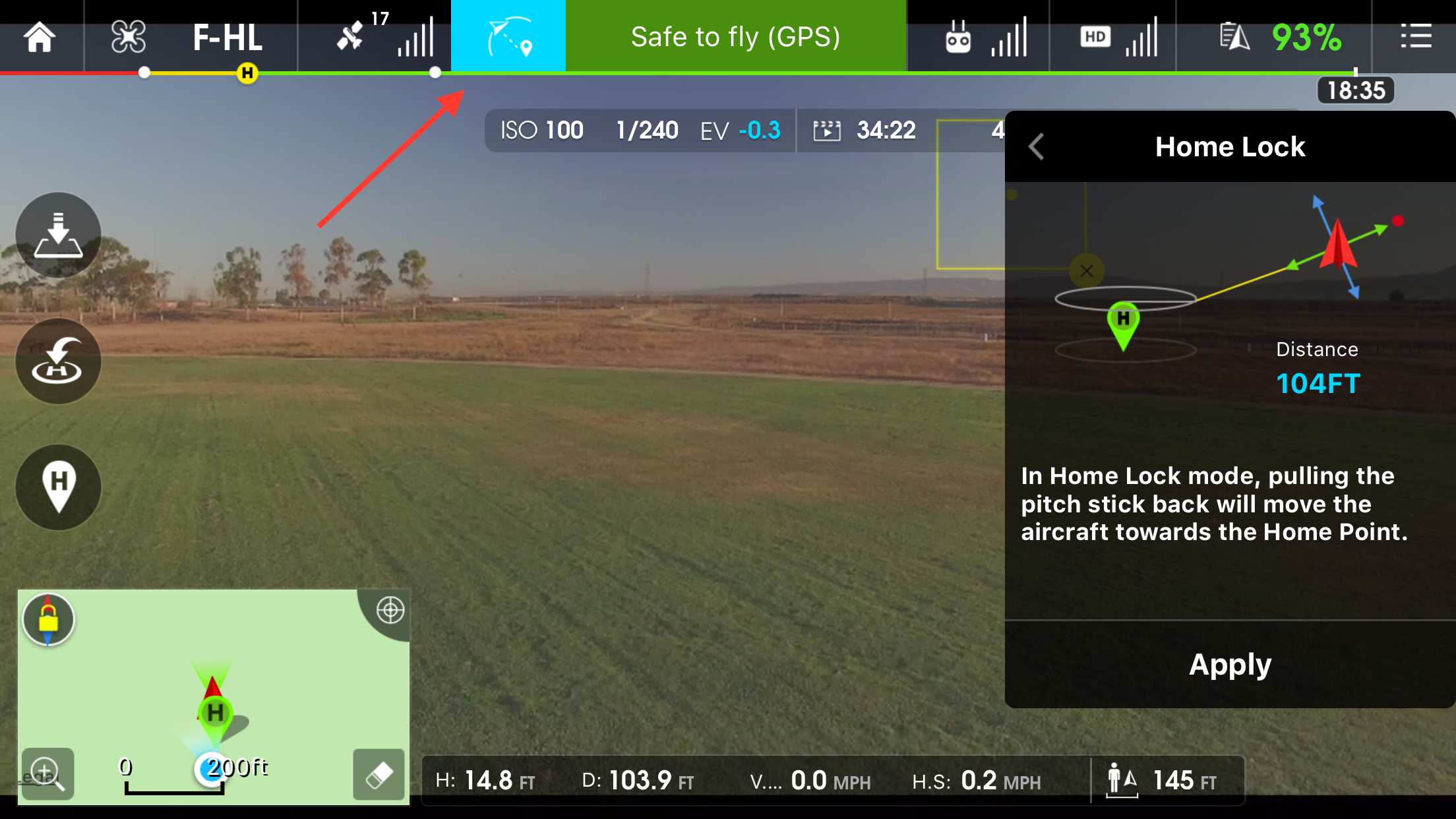 iOS Intelligent Flight Modes