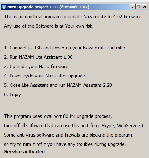 Naza Upgrade Tool Hack