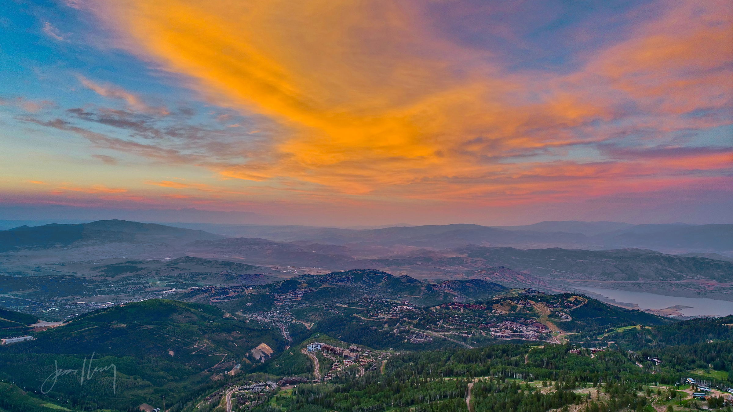 Sunset Over Park City, Utah