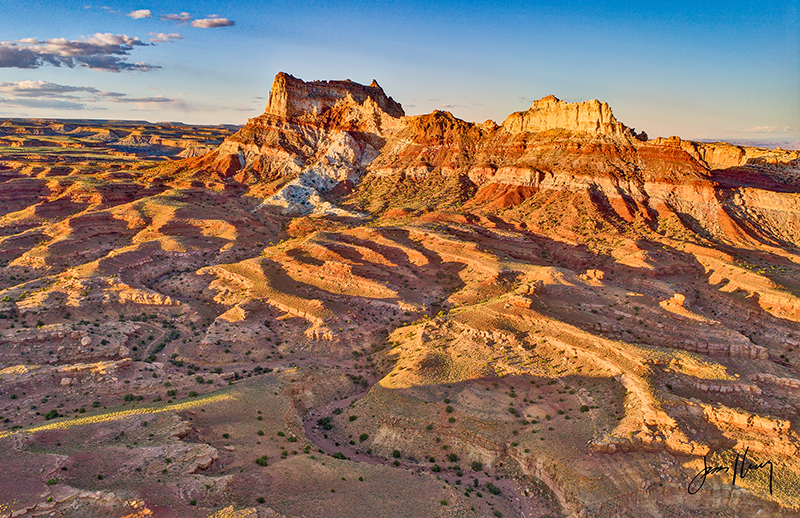 Temple Mountain at Sunset