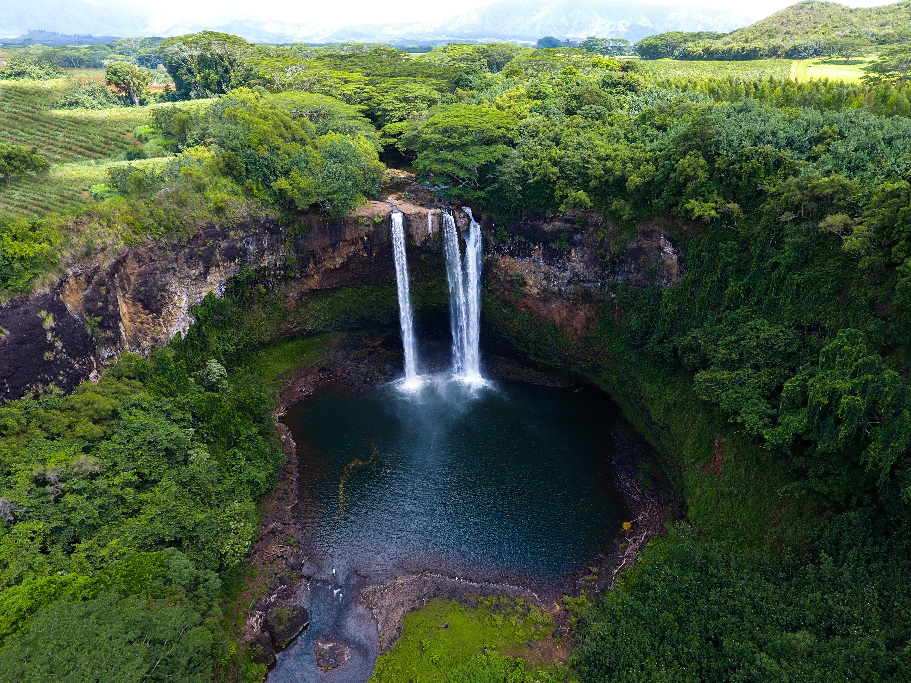 Waterfalls from above